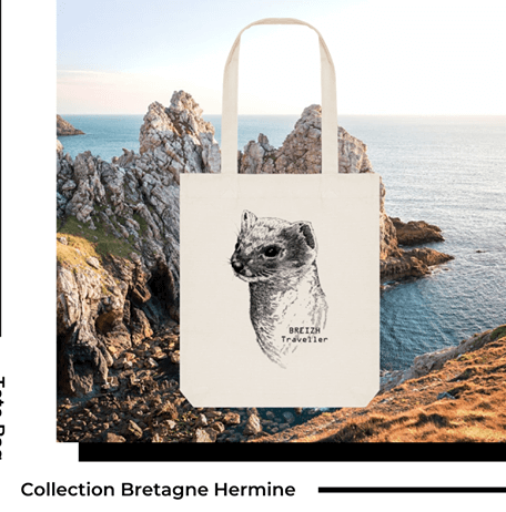 Breizh Traveller marque Bretonne créateur français de vêtements en coton bio, de tote bag, d’objets de décorations